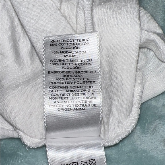 Lucky Brand White Top with Black Embroidery - Picture 13 of 14